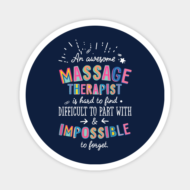 An awesome Massage Therapist Gift Idea - Impossible to Forget Quote Magnet by BetterManufaktur